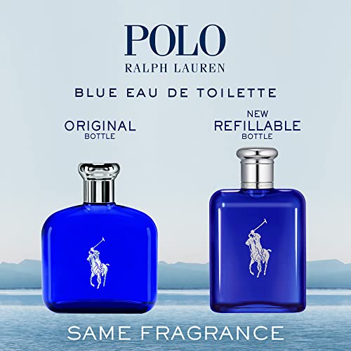 Polo Blue - Eau de Toilette - Men's Cologne - Aquatic & Fresh - With  Citrus, Sage, and Suede - Medium Intensity